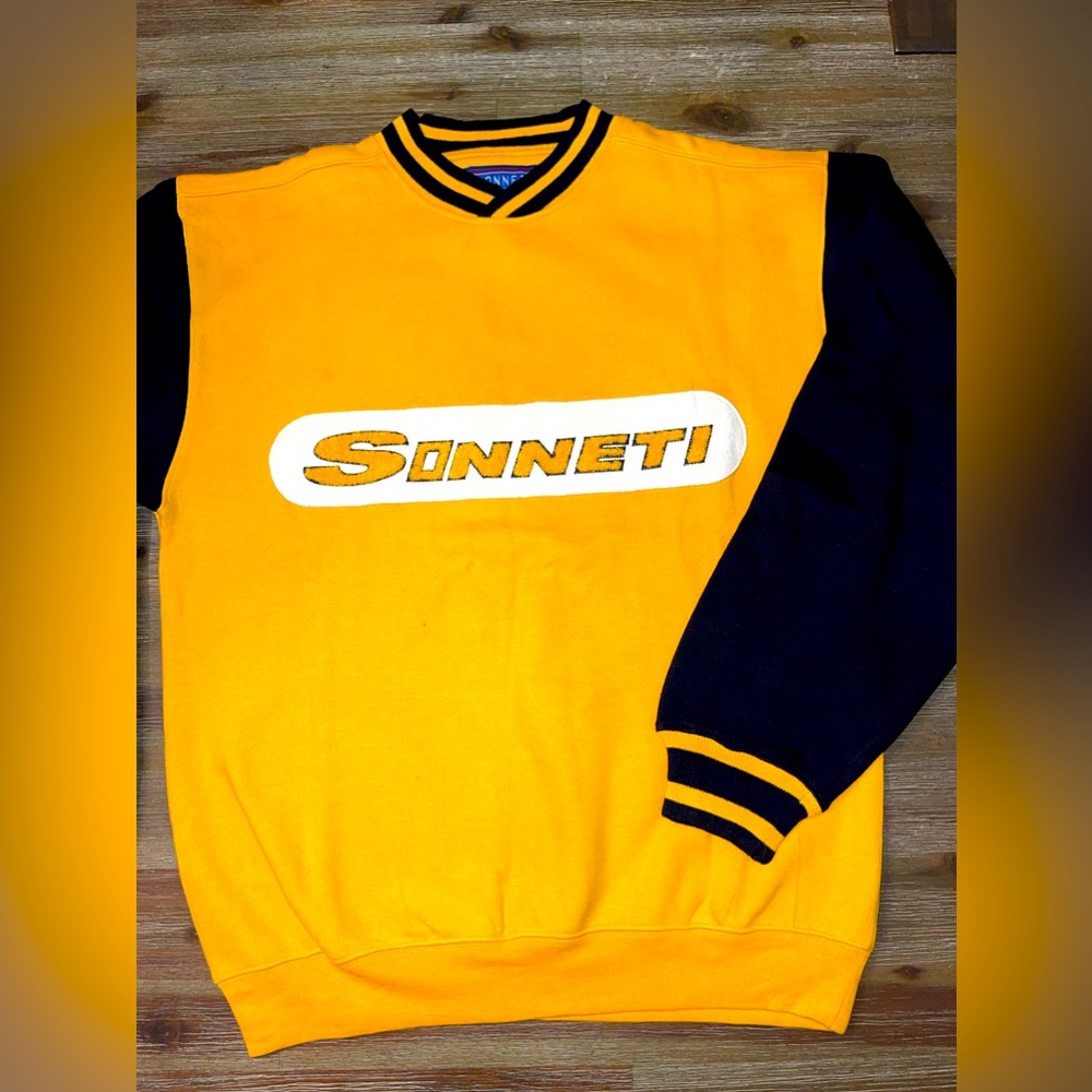 Vintage 90s Sonneti Active Wear Sweatshirts Big Logo Sonneti